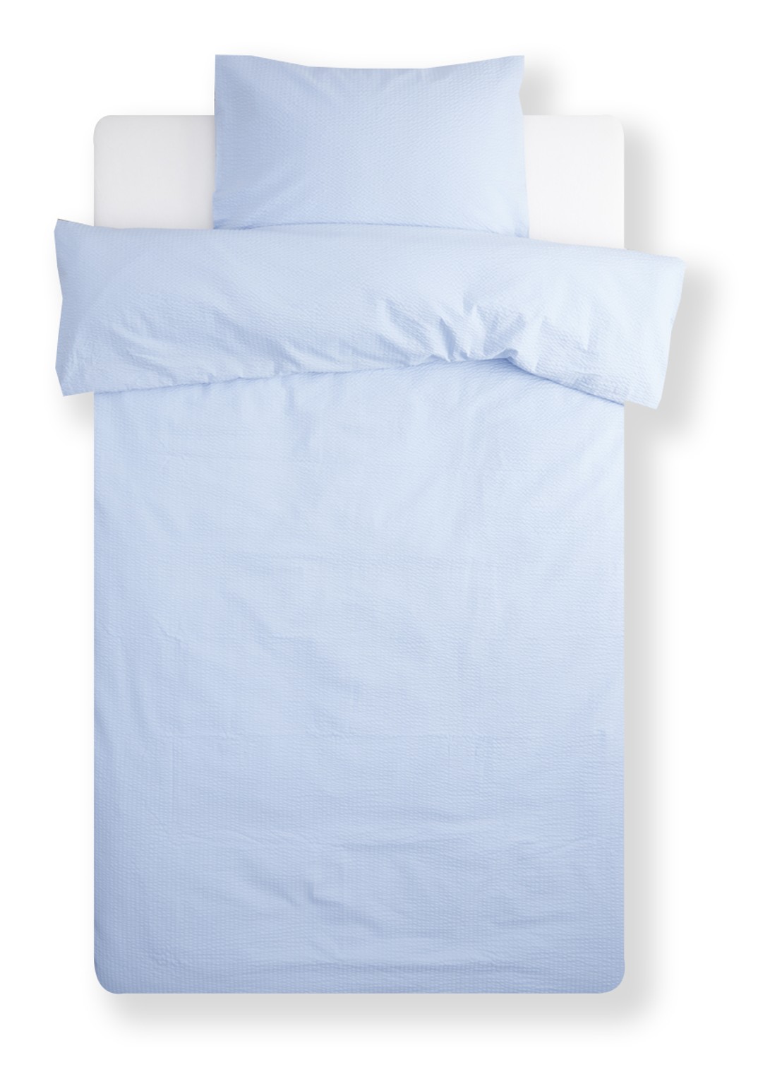 Crisp Sheets Crisp dekbedovertrekset van katoen - inclusief kussensloop - voorkant 3 lichtblauw