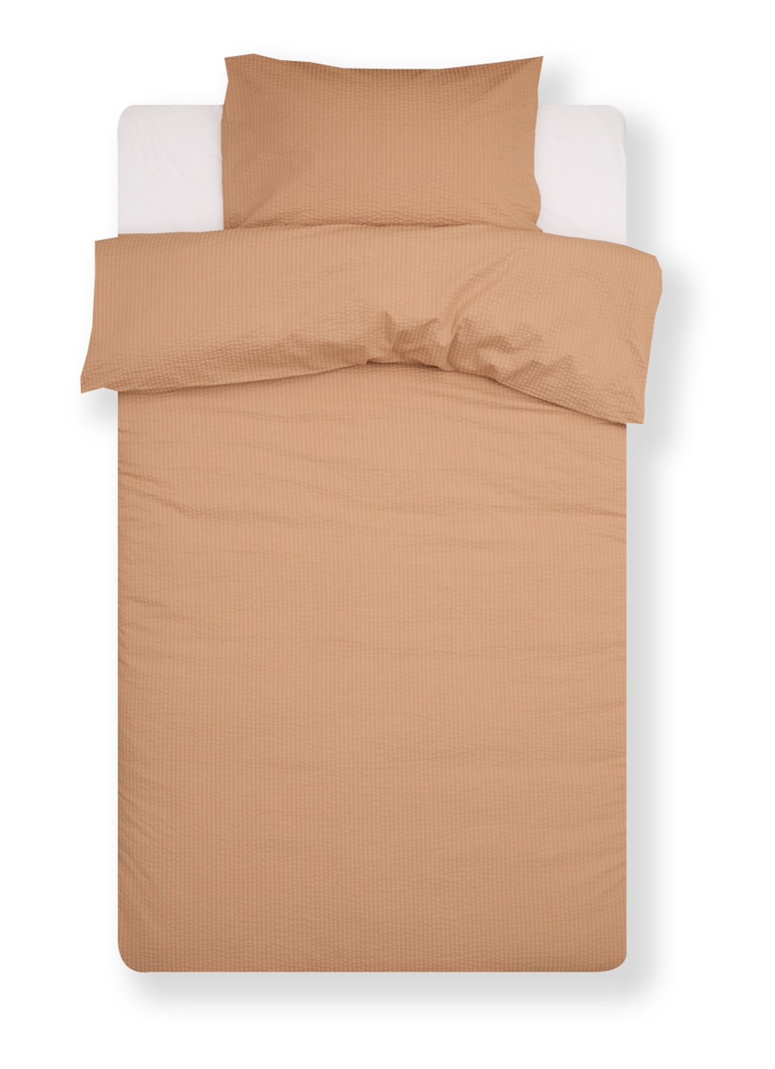 Crisp Sheets Crisp dekbedovertrekset van katoen - inclusief kussensloop - voorkant 3 orange