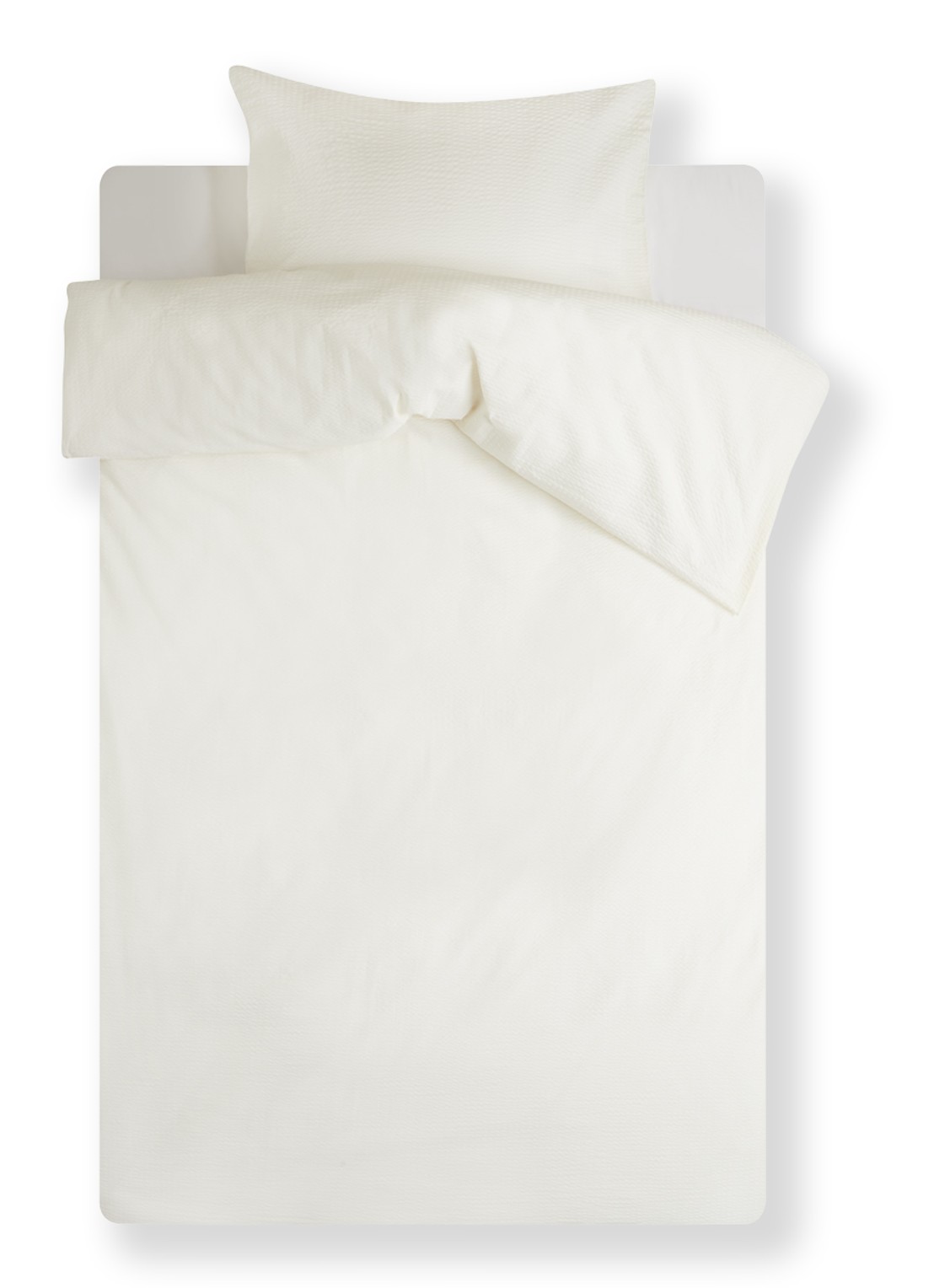 Crisp Sheets CRISP dekbedovertrekset van katoen - inclusief kussenslopen - voorkant gebroken wit