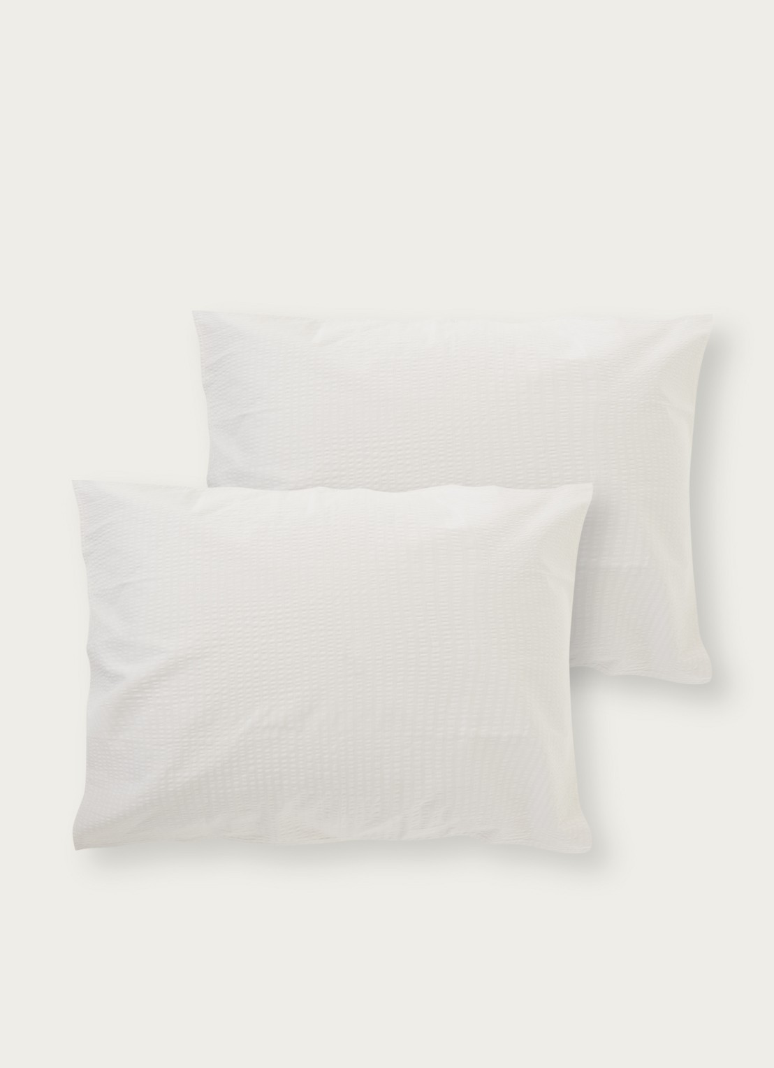 Crisp Sheets CRISP kussensloop van katoen in 2-pack - detail lichtgrijs