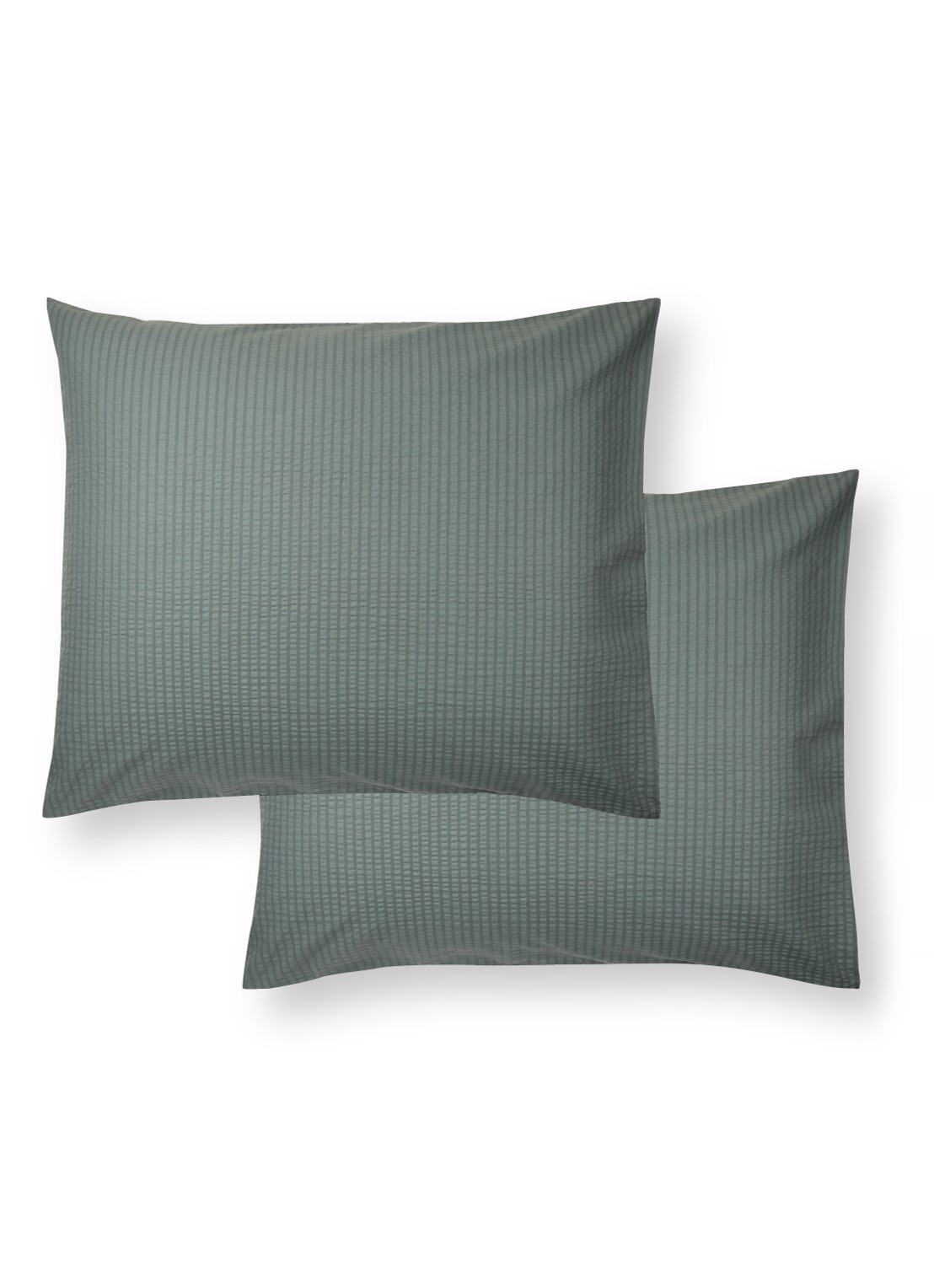 Crisp Sheets CRISP kussensloop van katoen in 2-pack - voorkant legergroen
