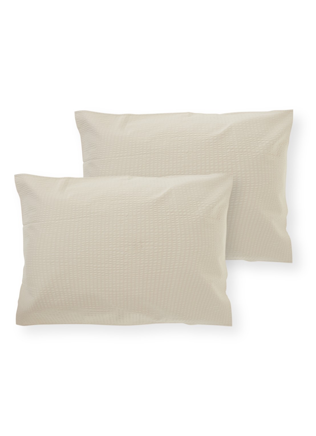 Crisp Sheets CRISP kussensloop van katoen in 2-pack - voorkant 2 zand