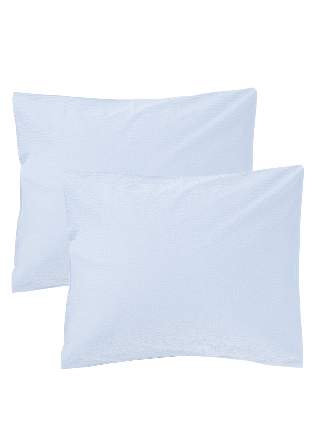 Crisp Sheets Crisp kussensloop van katoen in 2-pack - voorkant lichtblauw