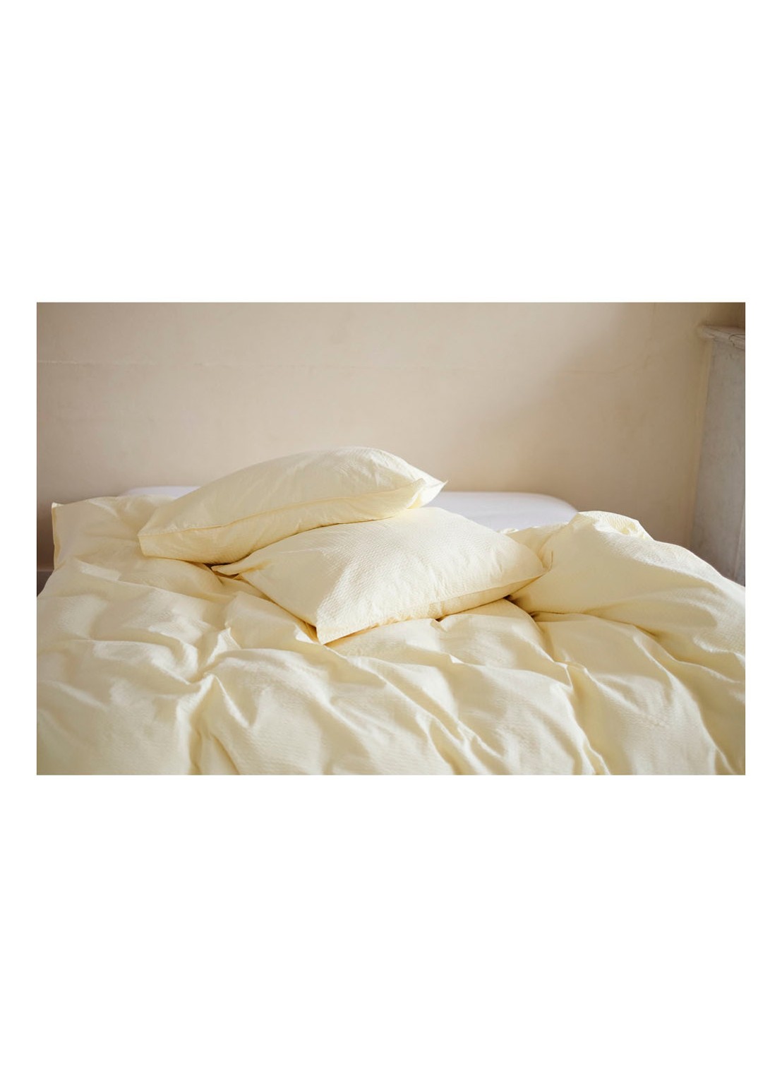 Crisp Sheets CRISP kussensloop van katoen in 2-pack - voorkant 3 lichtgeel