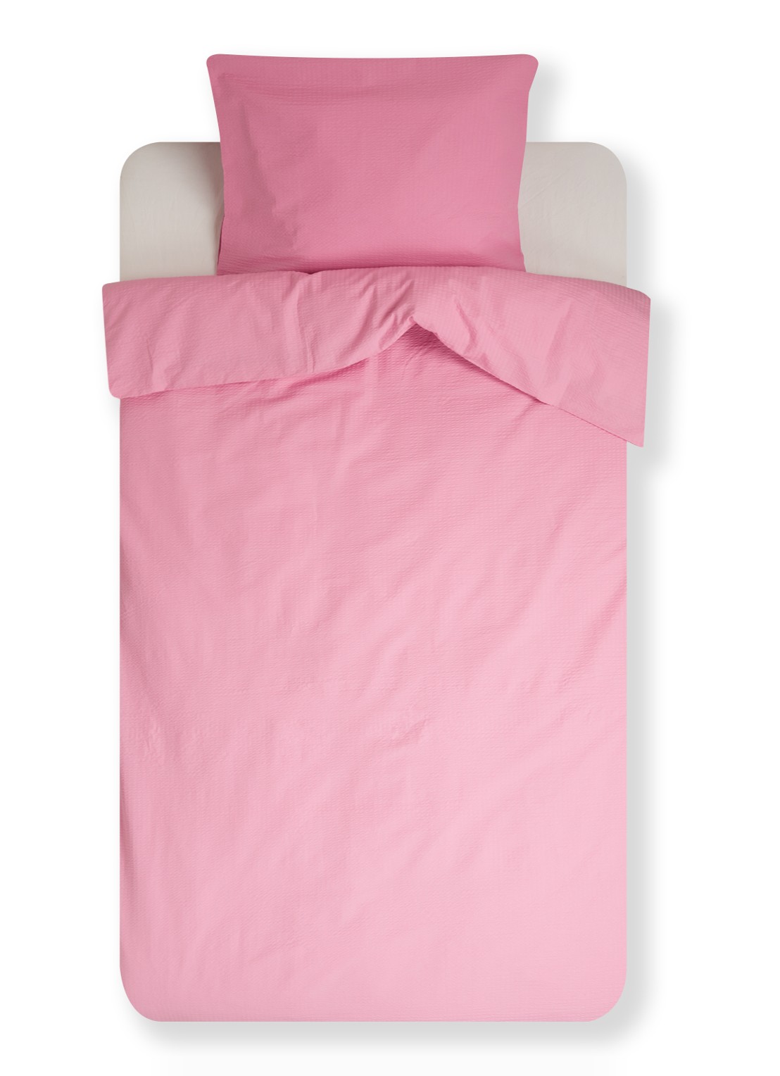 Crisp Sheets Dekbedovertrekset van katoen 144 TC - inclusief kussenslopen - voorkant 2 roze