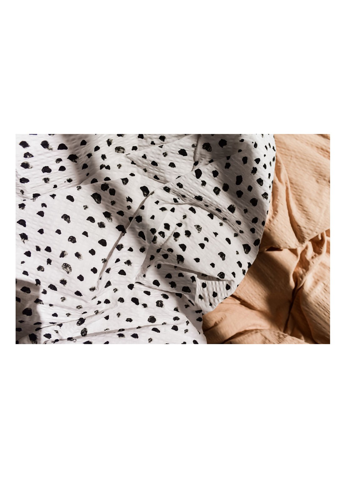 Crisp Sheets Dots dekbedovertrekset van katoen - inclusief kussenslopen - detail 3 wit