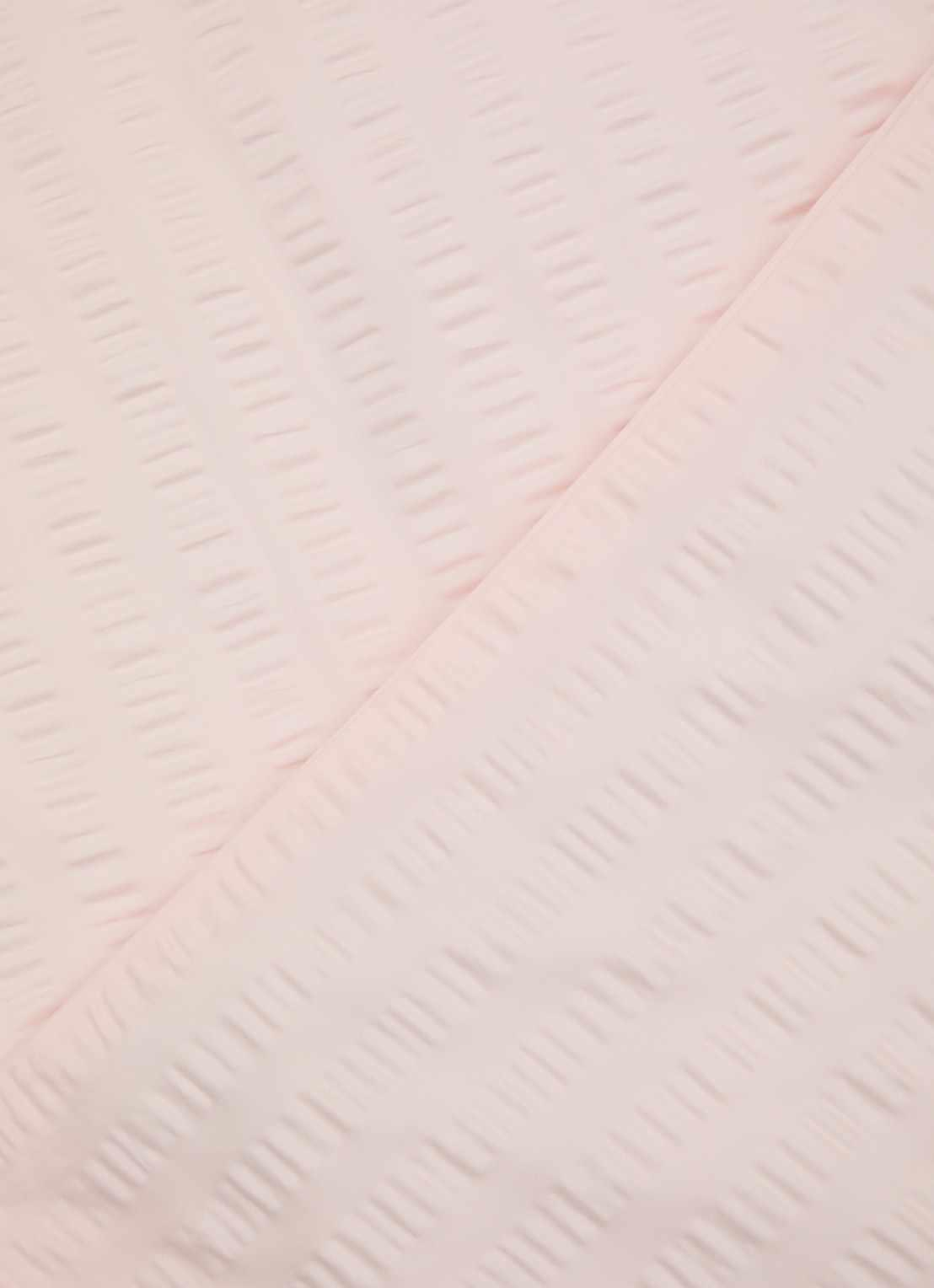 Crisp Sheets Smooth Waffle dekbedovertrekset van katoensatijn 200TC - inclusief kussenslopen - detail lichtroze
