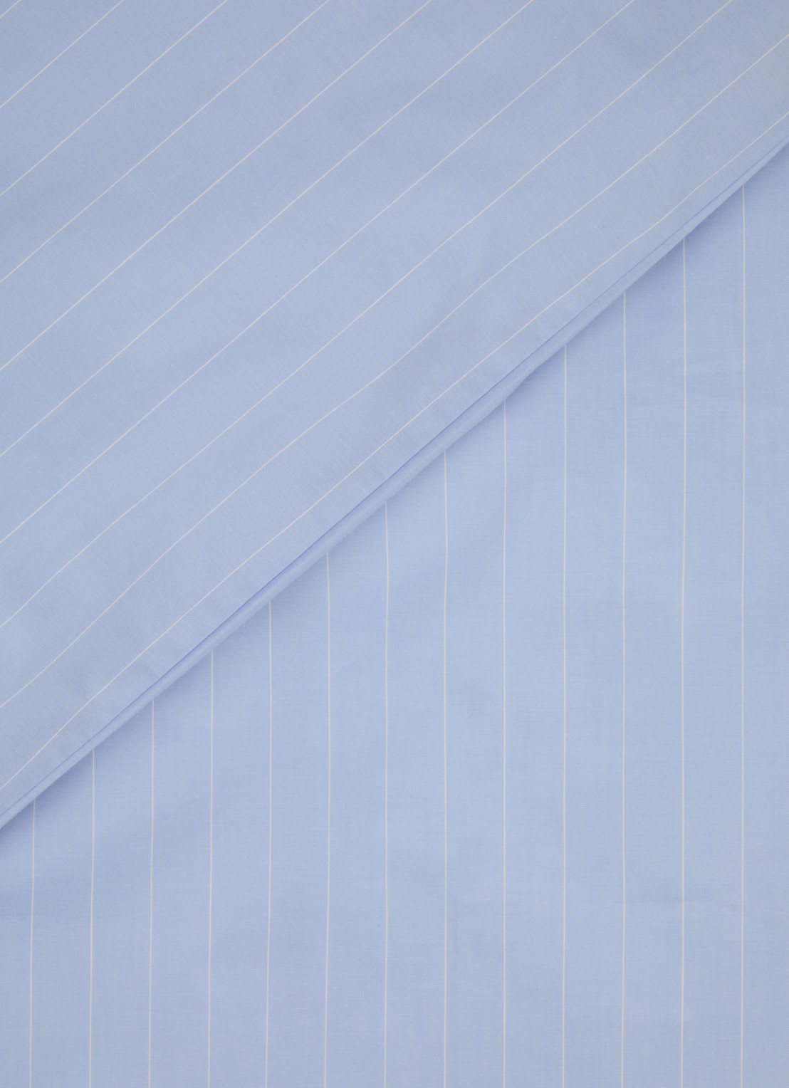 Crisp Sheets Stripe dekbedovertrekset van katoen perkal 200TC - inclusief kussenslopen - detail blauw