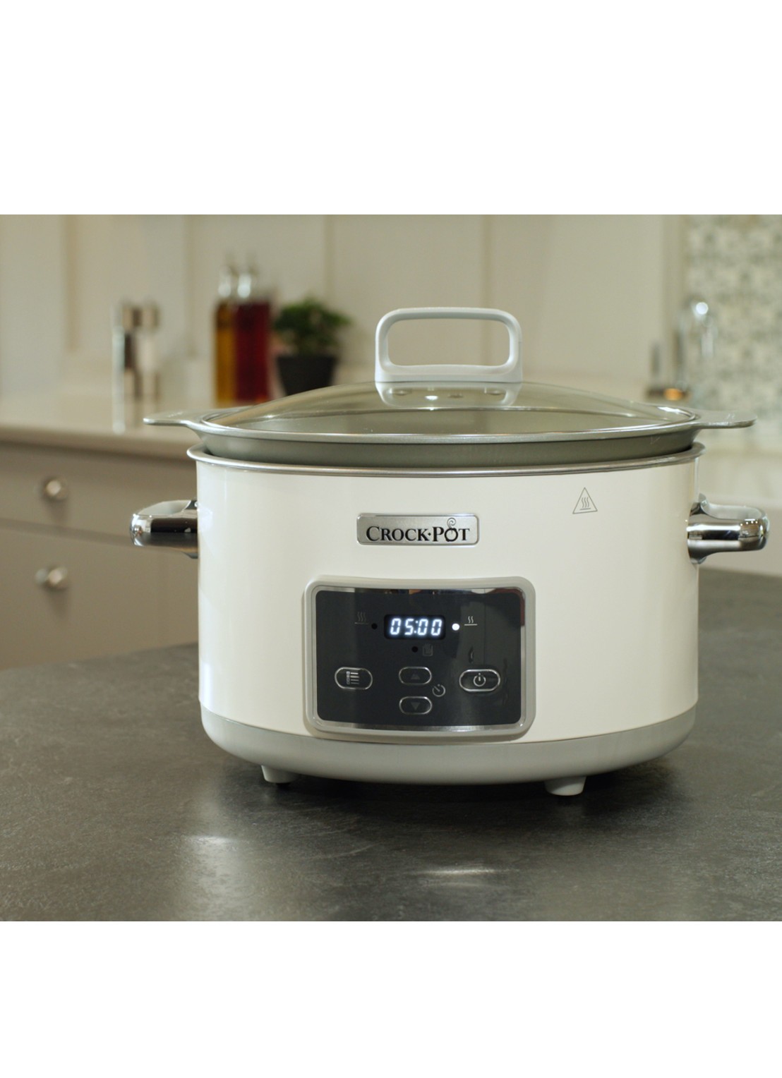 Crock-Pot Crock-Pot slowcooker 5 liter CR026 - voorkant 3 wit