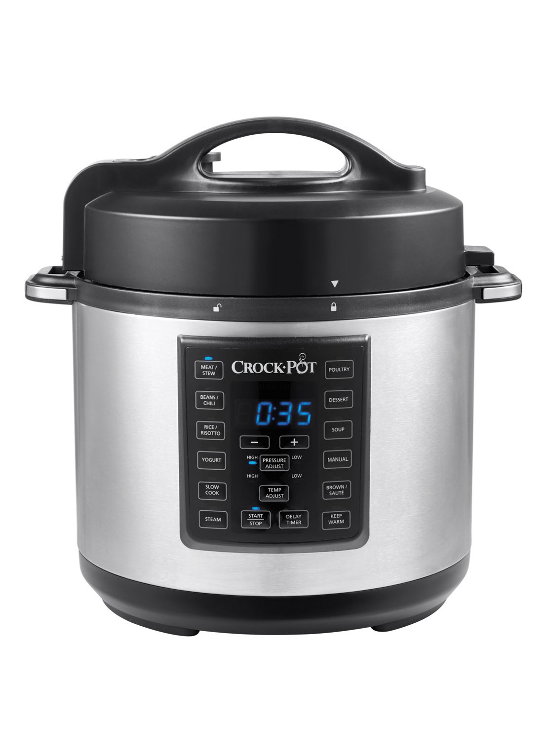 Crock-Pot Express pot multi-cooker CR051 - voorkant aluminium