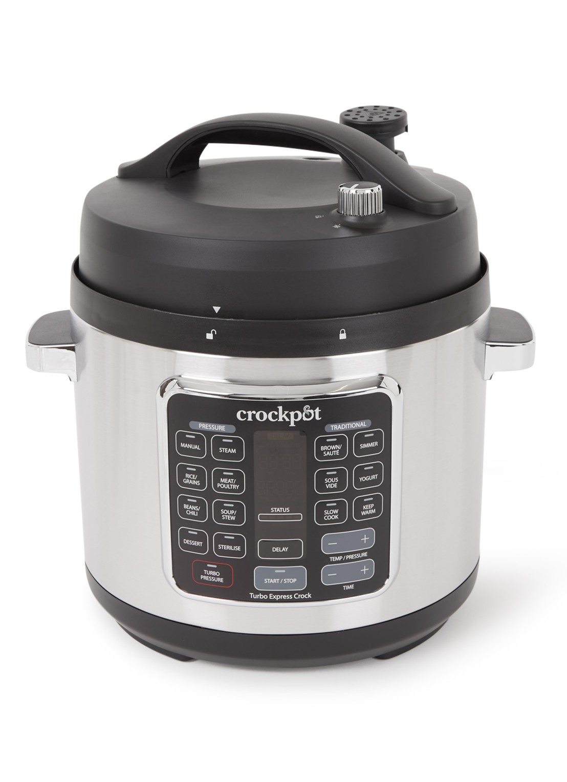 Crock-Pot Express Pot Turbo multicooker 5,6 liter CR062 - voorkant zilver