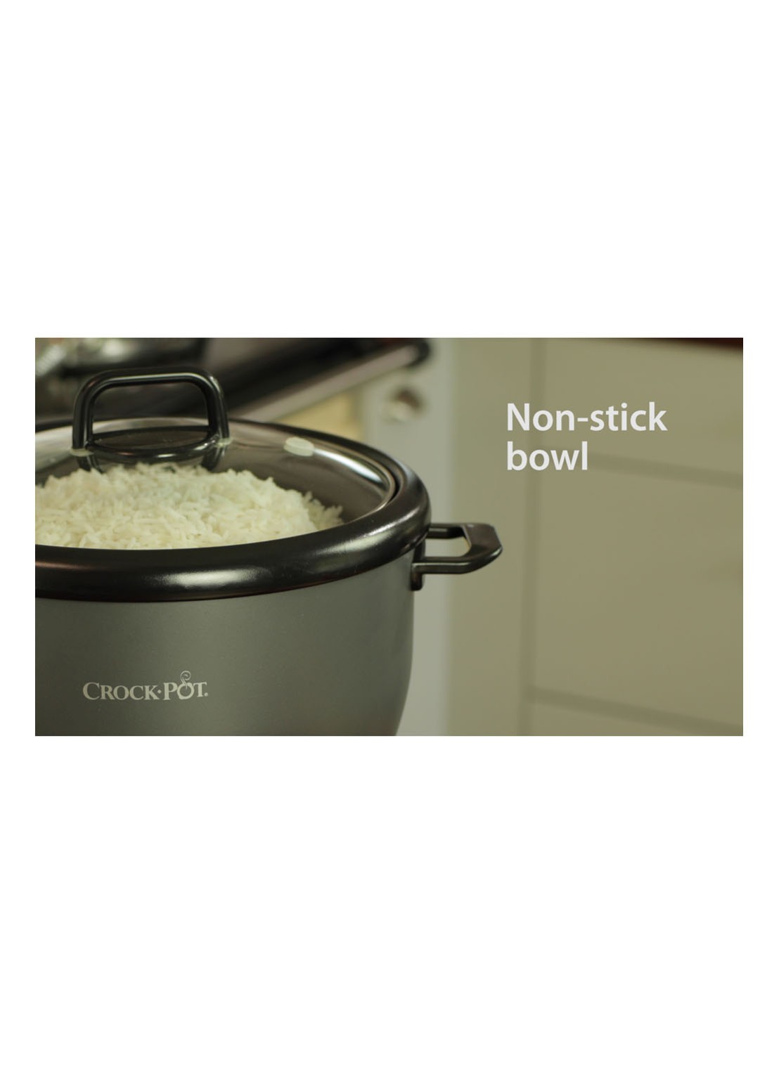 Crock-Pot Rijstkoker 1,8 liter CRR029 - detail 5 antraciet