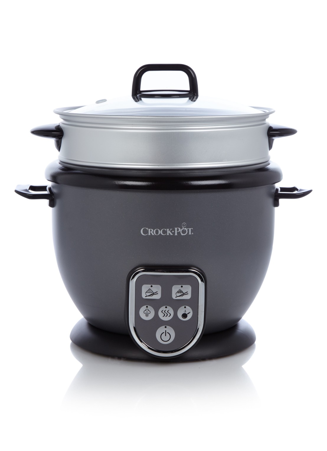 Crock-Pot Rijstkoker 1,8 liter CRR029 - voorkant 6 antraciet