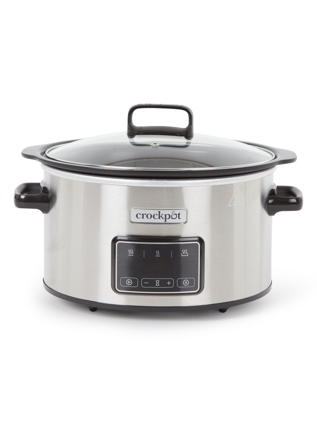 Crock-Pot Sizzle & Stew Digital slowcooker 3,5 liter CR111 - voorkant metallic