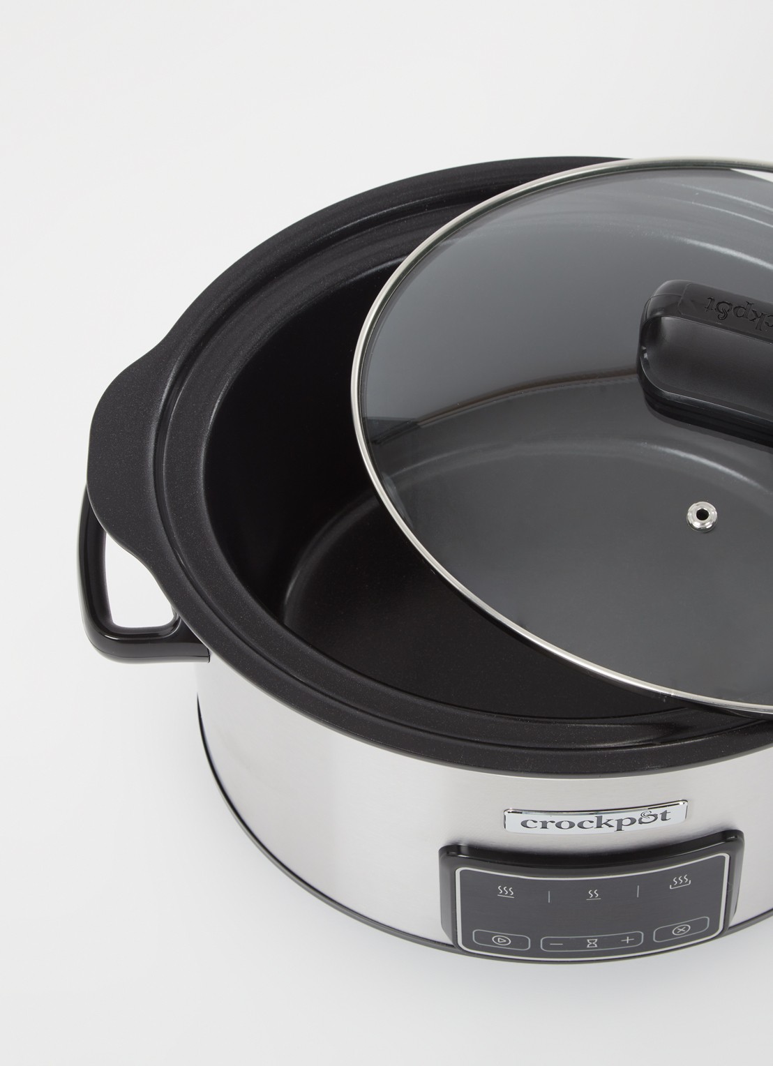 Crock-Pot Sizzle & Stew Digital slowcooker 3,5 liter CR111 - voorkant 2 metallic