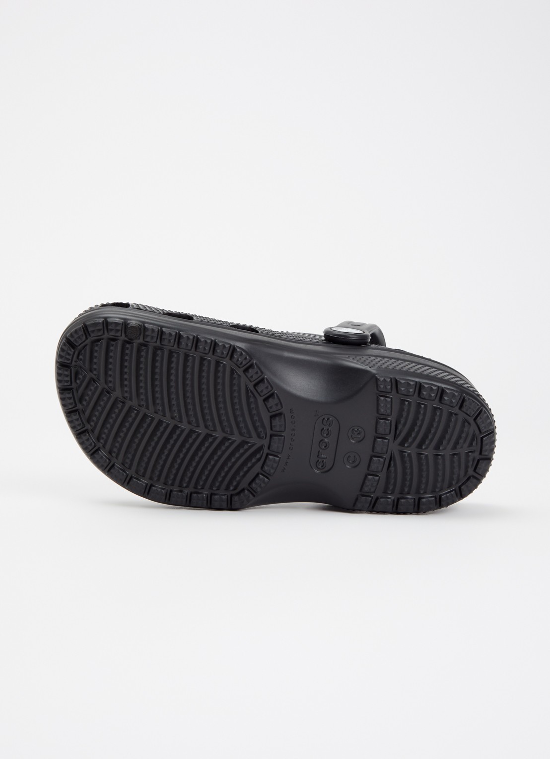 Crocs Classic Clog instapper met logo - detail 4 zwart