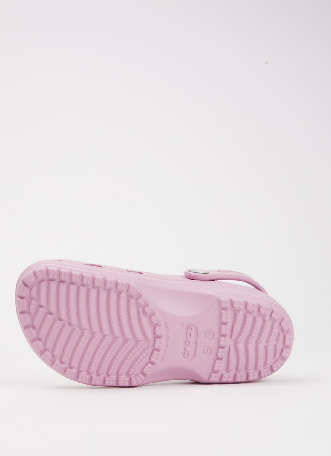 Crocs Classic Clog instapper met logo - detail 2 lichtroze