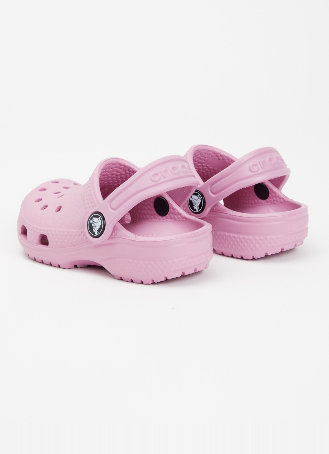 Crocs Classic Clog instapper met logo - achterkant 4 roze
