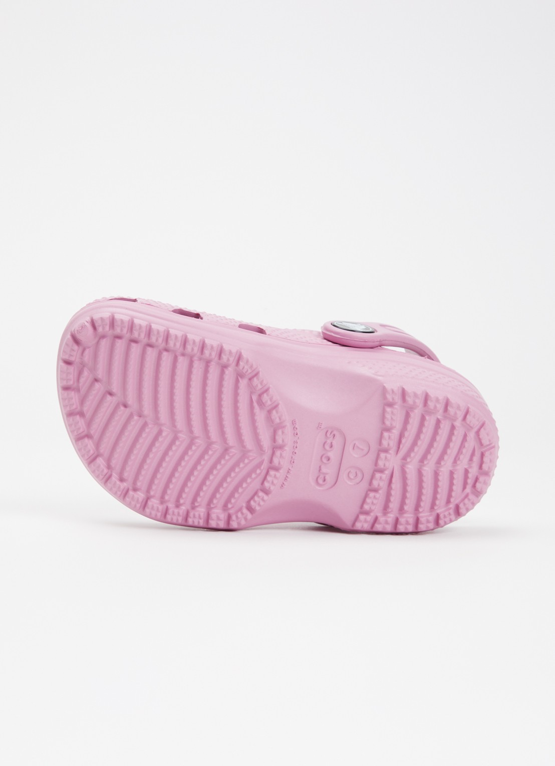 Crocs Classic Clog instapper met logo - detail 3 roze