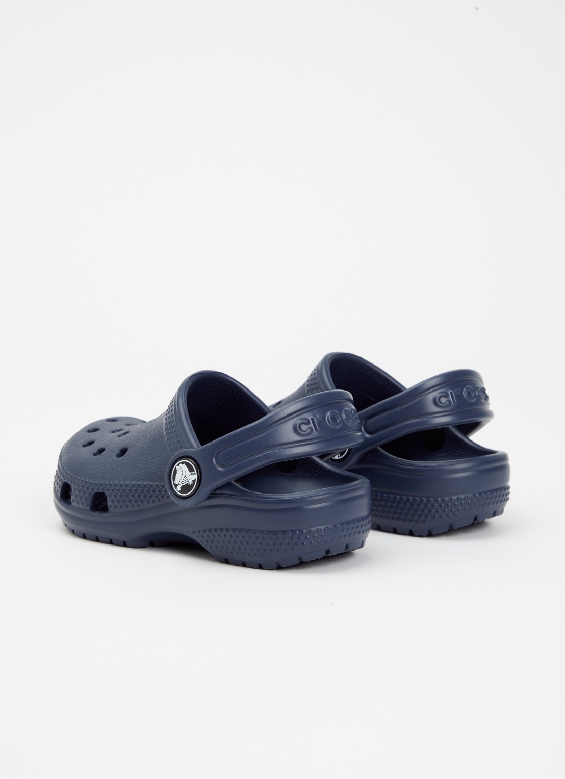 Crocs Classic Clog instapper met logo - achterkant 4 donkerblauw