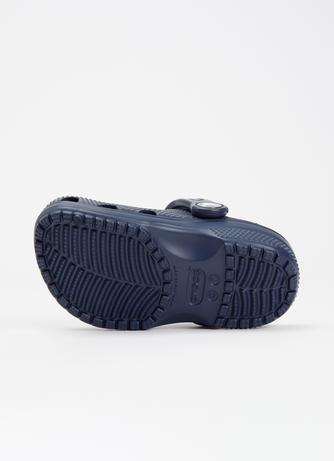 Crocs Classic Clog instapper met logo - detail 3 donkerblauw