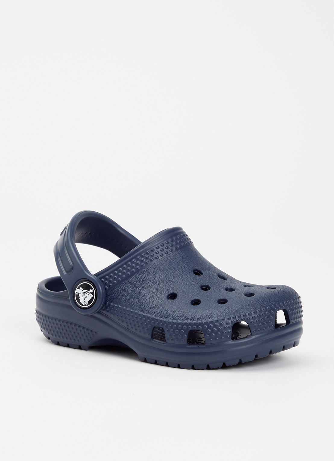 Crocs Classic Clog instapper met logo - voorkant donkerblauw