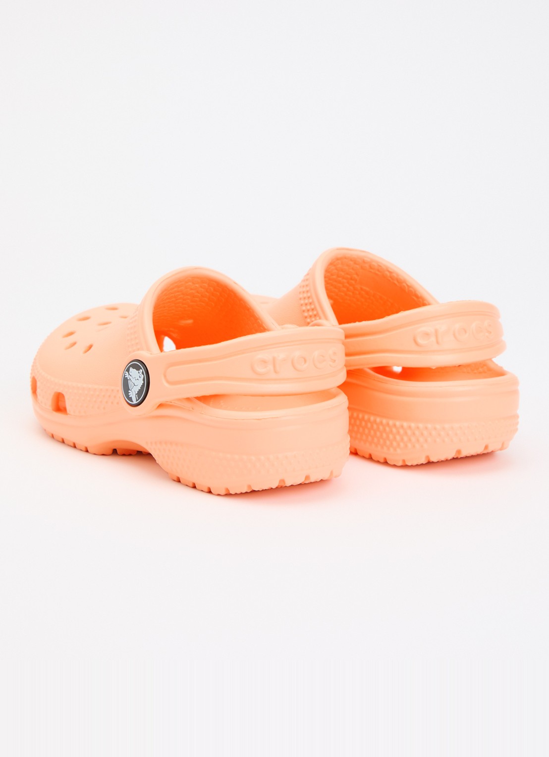 Crocs Classic Clog instapper met logo - achterkant 4 orange