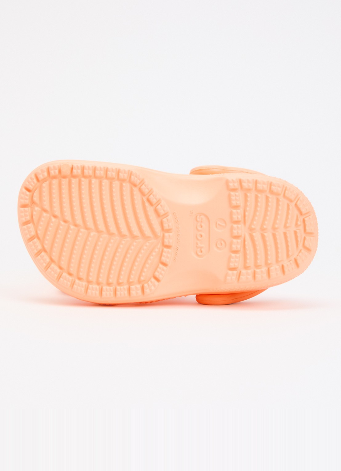 Crocs Classic Clog instapper met logo - detail 3 orange