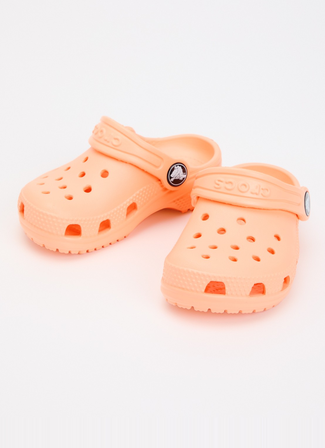 Crocs Classic Clog instapper met logo - voorkant 2 orange