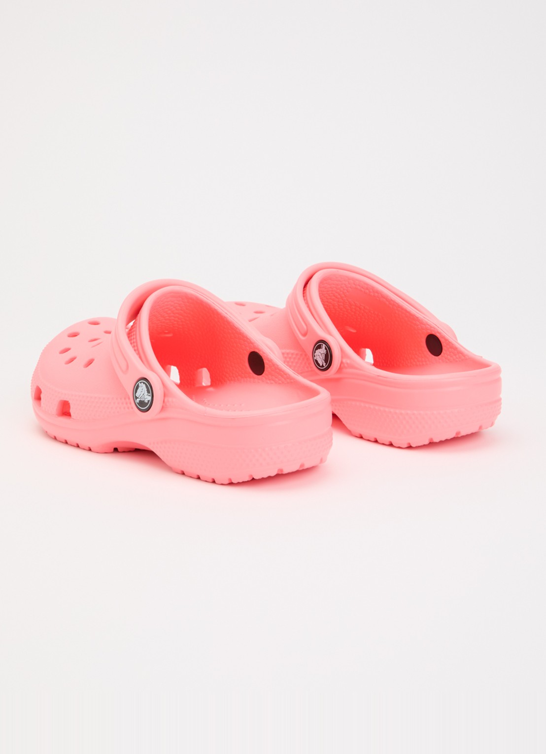 Crocs Classic clog instapper met logo  - achterkant 3 roze