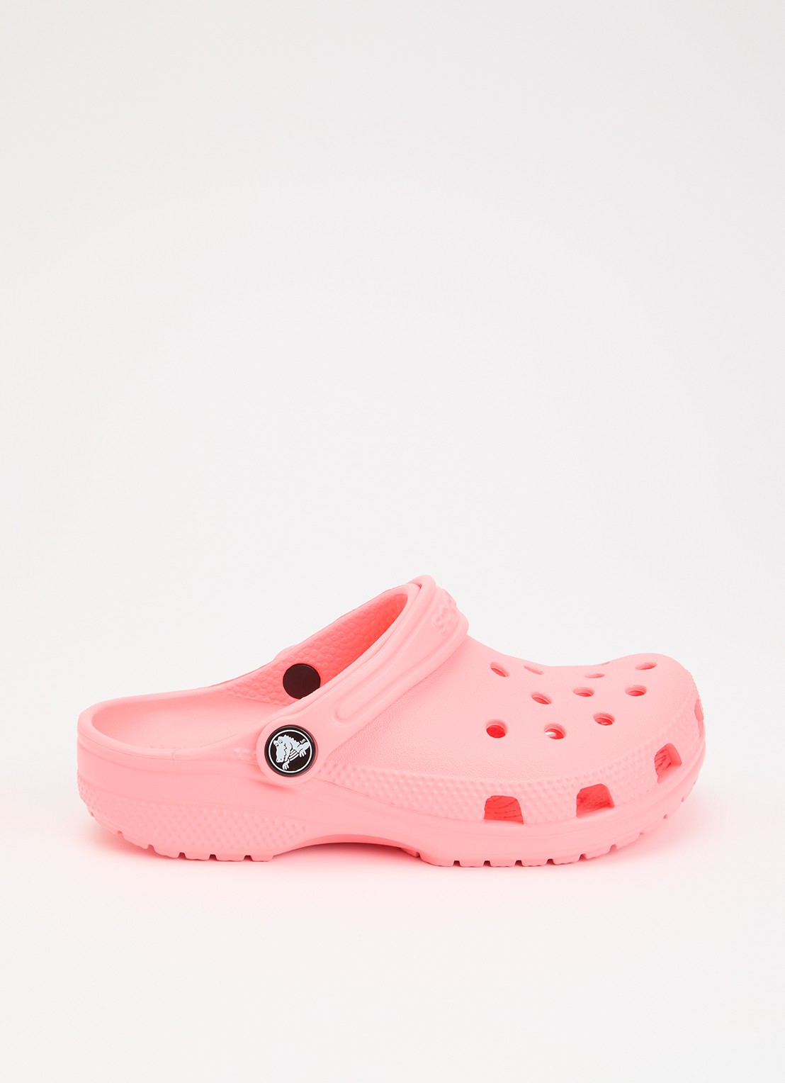 Crocs Classic clog instapper met logo  - voorkant 4 roze
