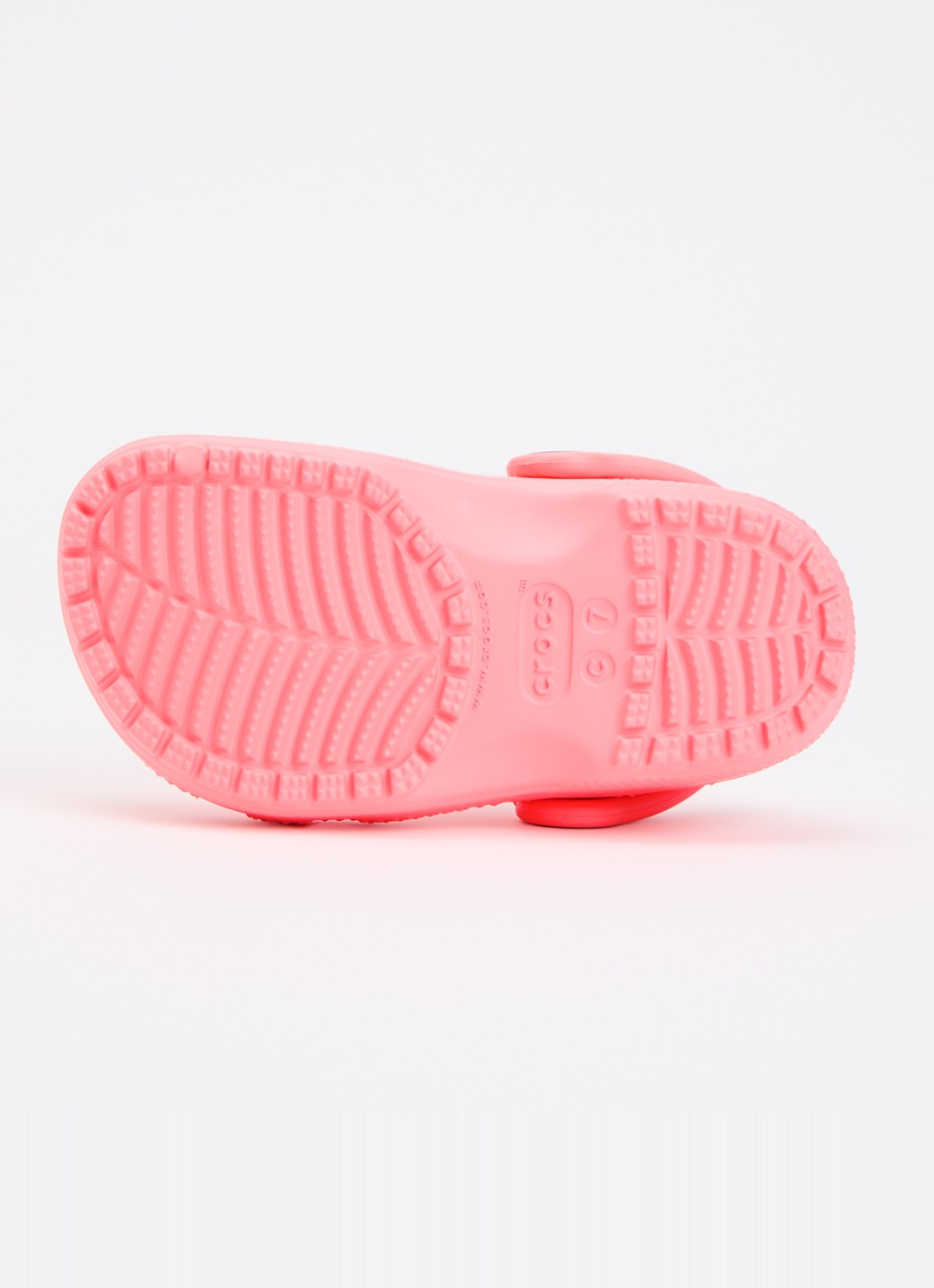 Crocs Classic Clog instapper met logo - detail 4 roze