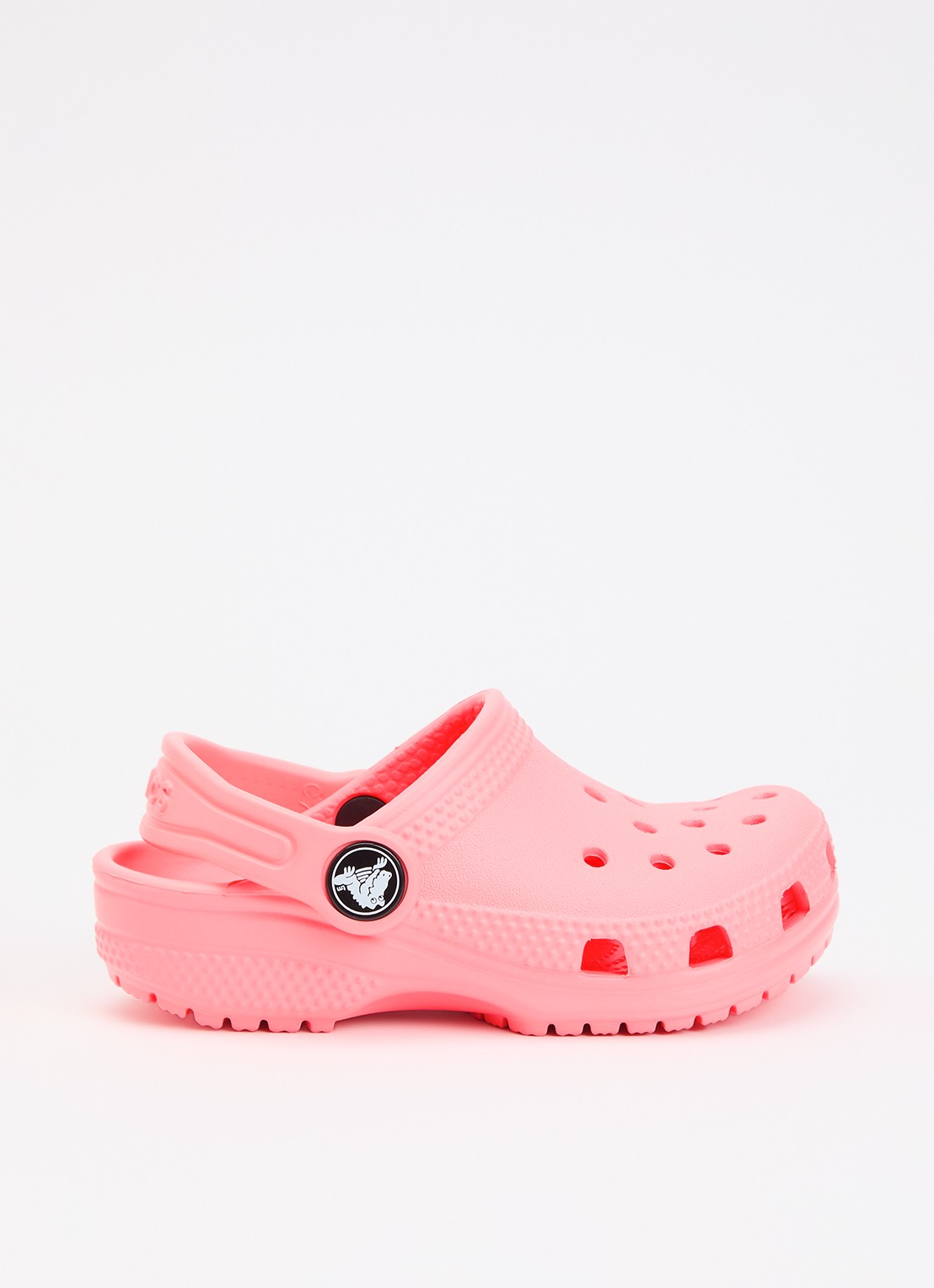 Crocs Classic Clog instapper met logo - voorkant roze