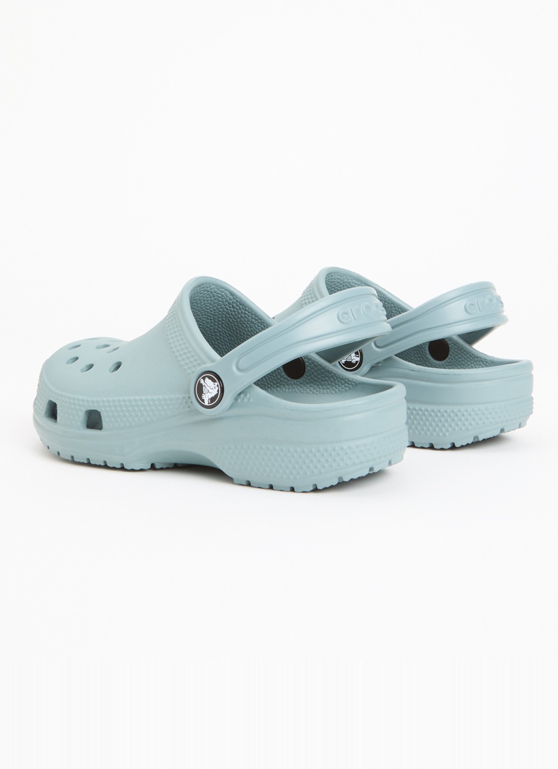 Crocs Classic Clog instapper met logo - achterkant 4 zeegroen