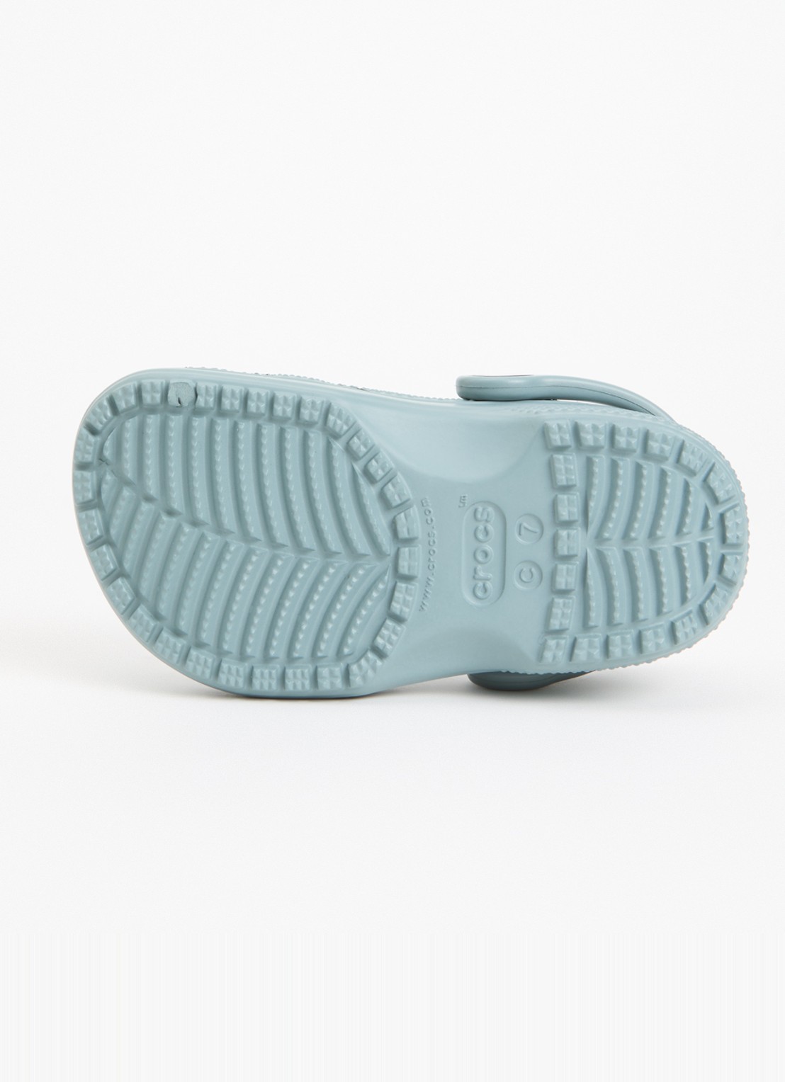 Crocs Classic Clog instapper met logo - detail 3 zeegroen