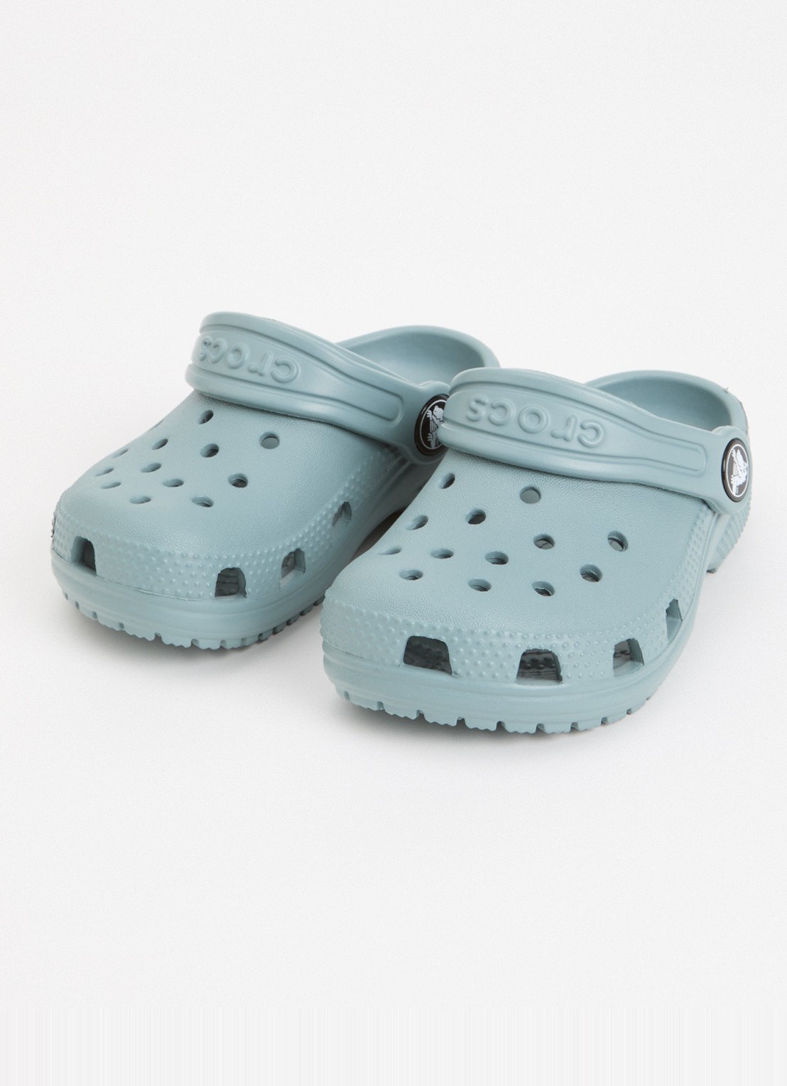 Crocs Classic Clog instapper met logo - voorkant 2 zeegroen