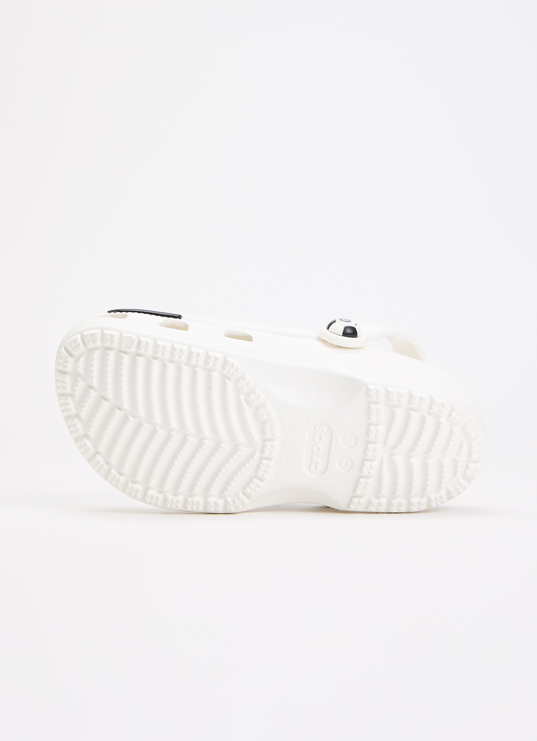 Crocs Classic Clog instapper met logo - detail 3 blauw
