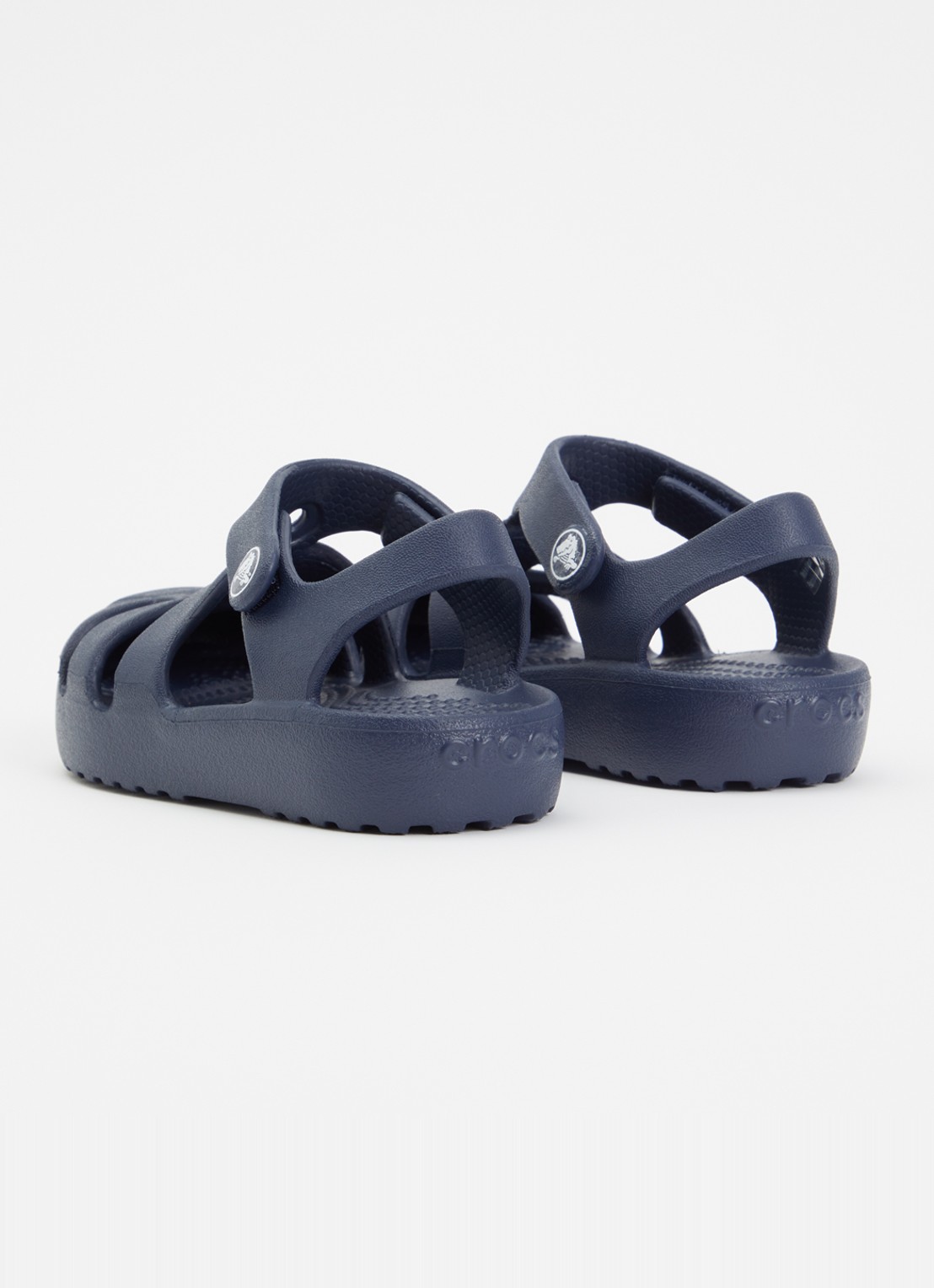 Crocs Classic Fisherman sandaal - achterkant 3 donkerblauw