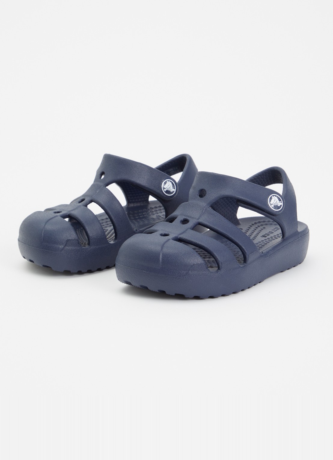 Crocs Classic Fisherman sandaal - voorkant 2 donkerblauw
