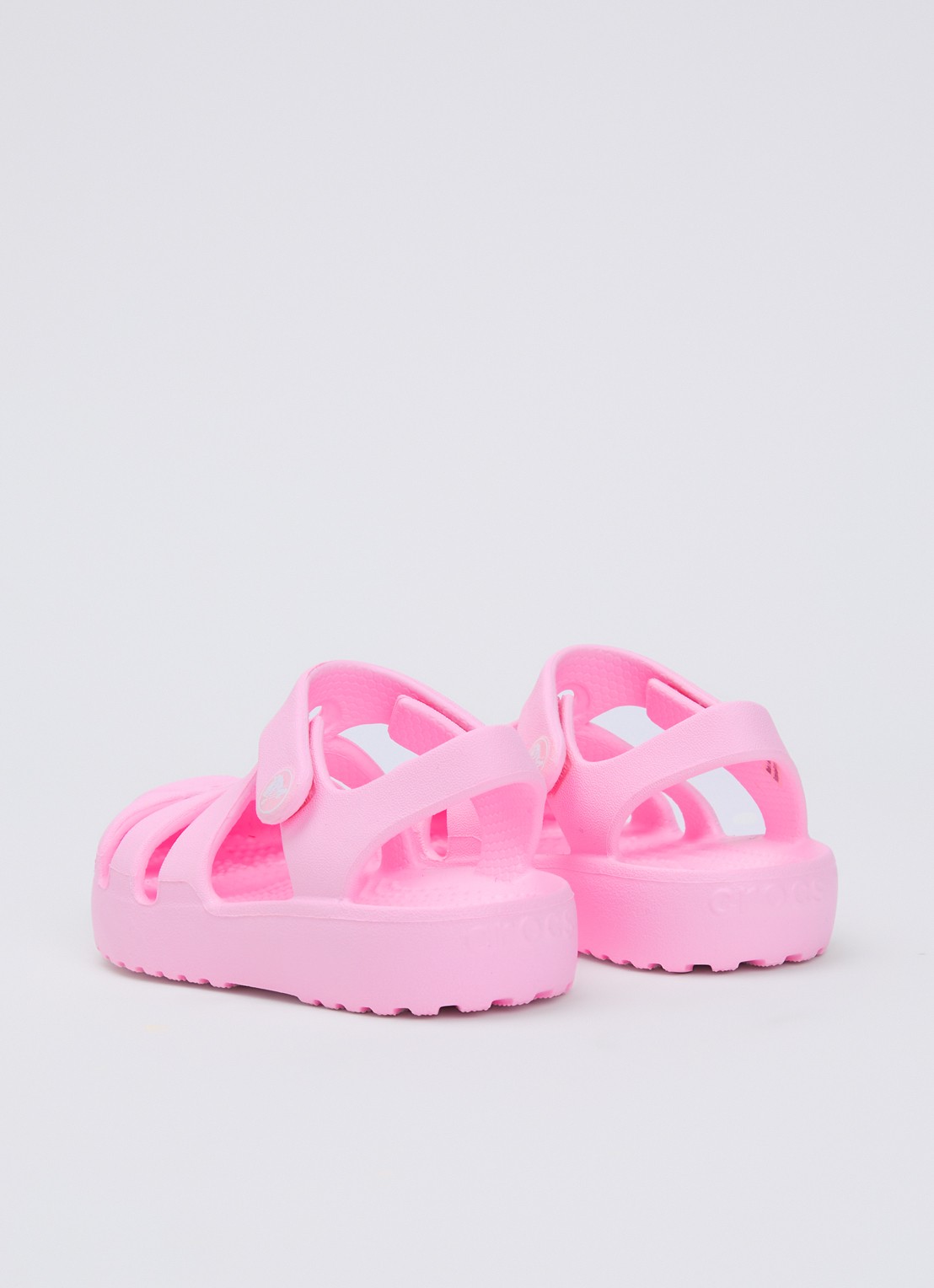 Crocs Classic Fisherman sandaal - achterkant 3 roze