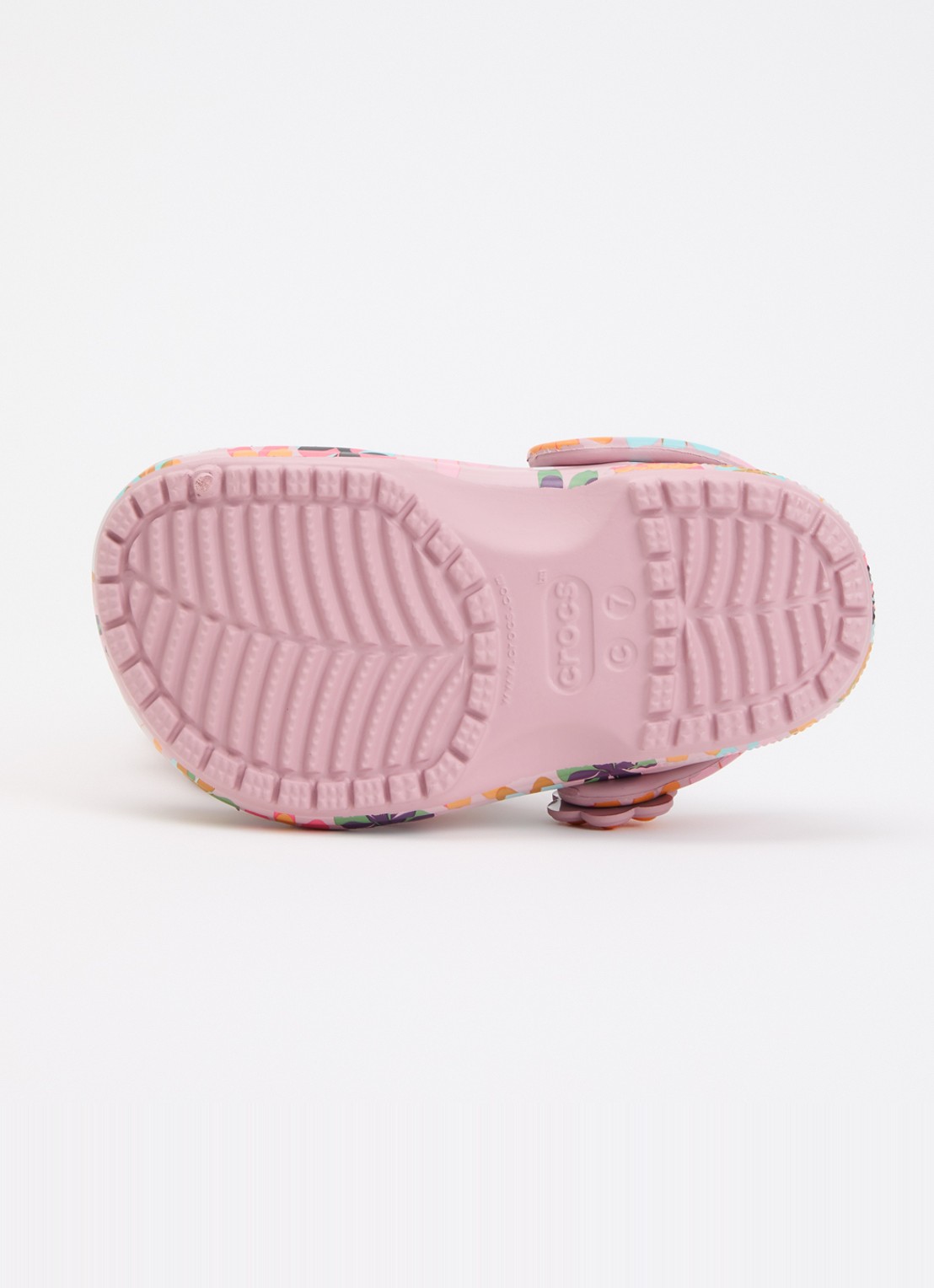 Crocs Classic Graphic Clog instapper met bloemenprint - detail 3 roze