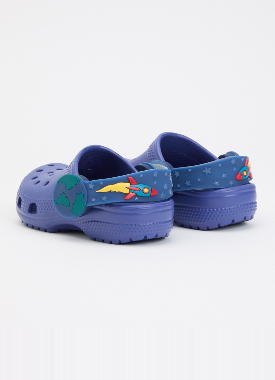 Crocs Classic Imagination Light instapper  - achterkant 4 donkerblauw