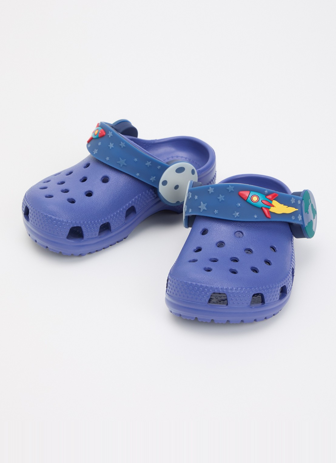 Crocs Classic Imagination Light instapper  - voorkant 3 donkerblauw