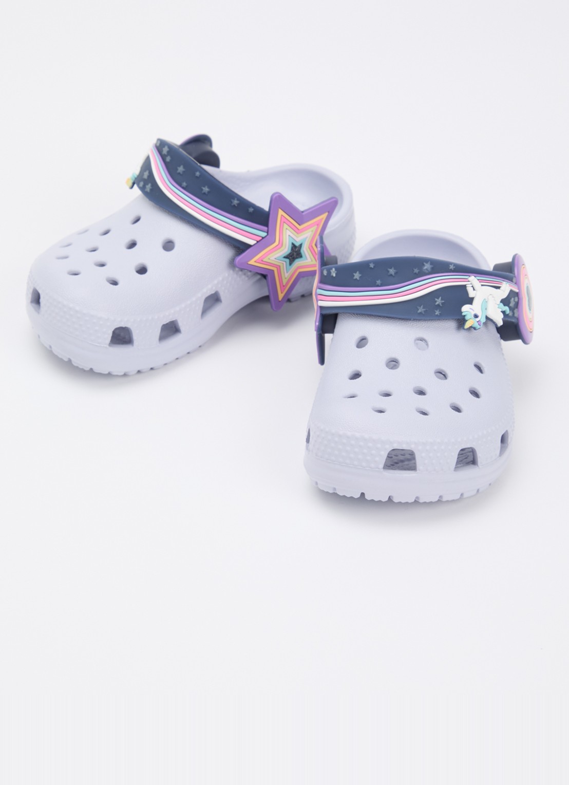 Crocs Classic Imagination Lights instapper  - voorkant 3 lavendel