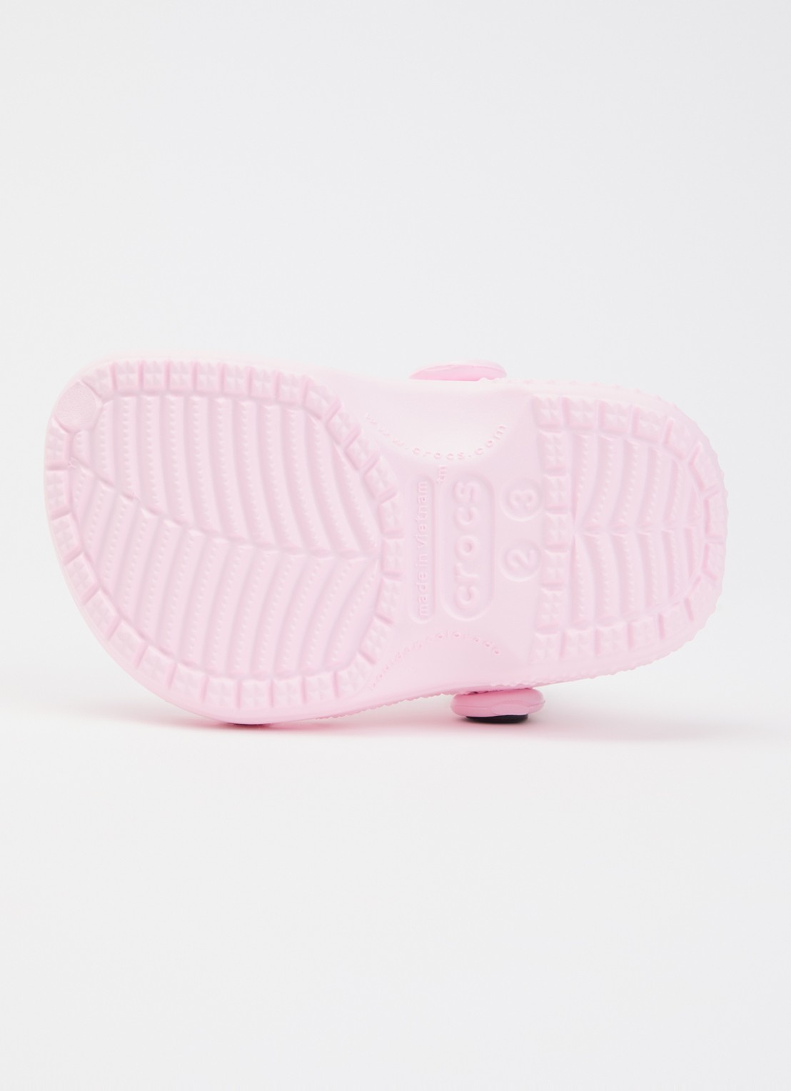 Crocs Classic Littles instapper met logo - detail 4 lichtroze