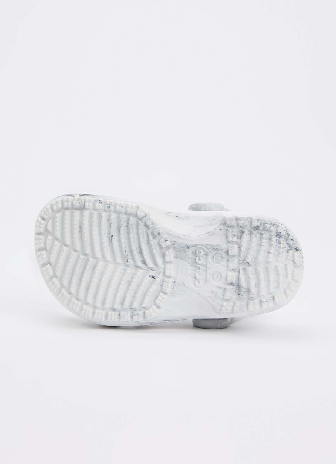 Crocs Classic Marbled Clog instapper - detail 3 lichtgrijs
