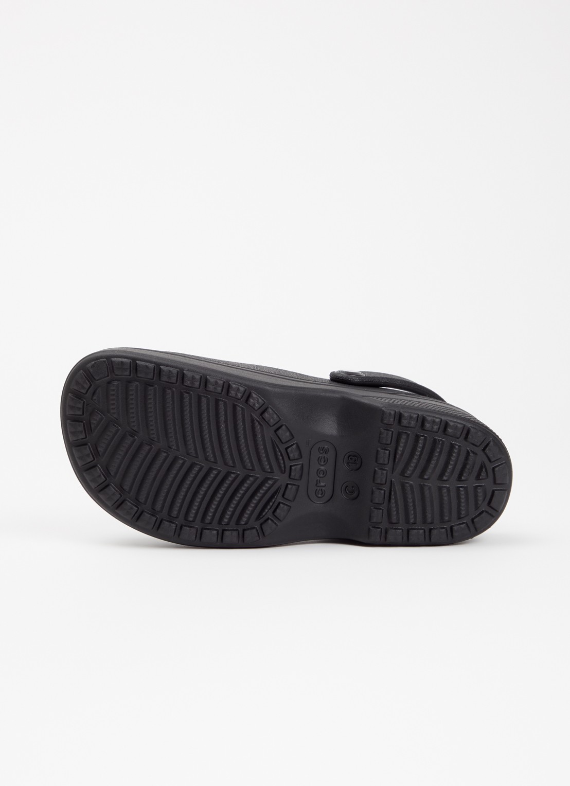 Crocs Classic Mary Jane instapper met logo - detail 3 zwart