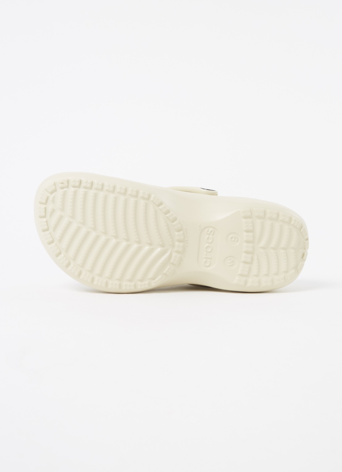 Crocs Classic Platform instapper - detail 4 ivoor