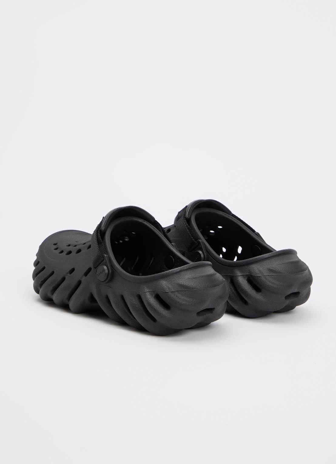 Crocs Echo Clog instapper van rubber - achterkant 4 zwart