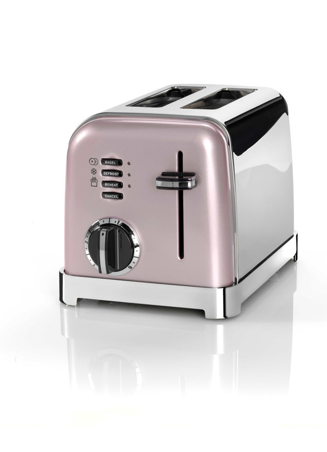 Cuisinart Broodrooster 2-slots CPT160PIE - voorkant roze
